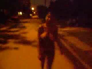 Sexy Ebony want to attract attention of the guys by walking naked
