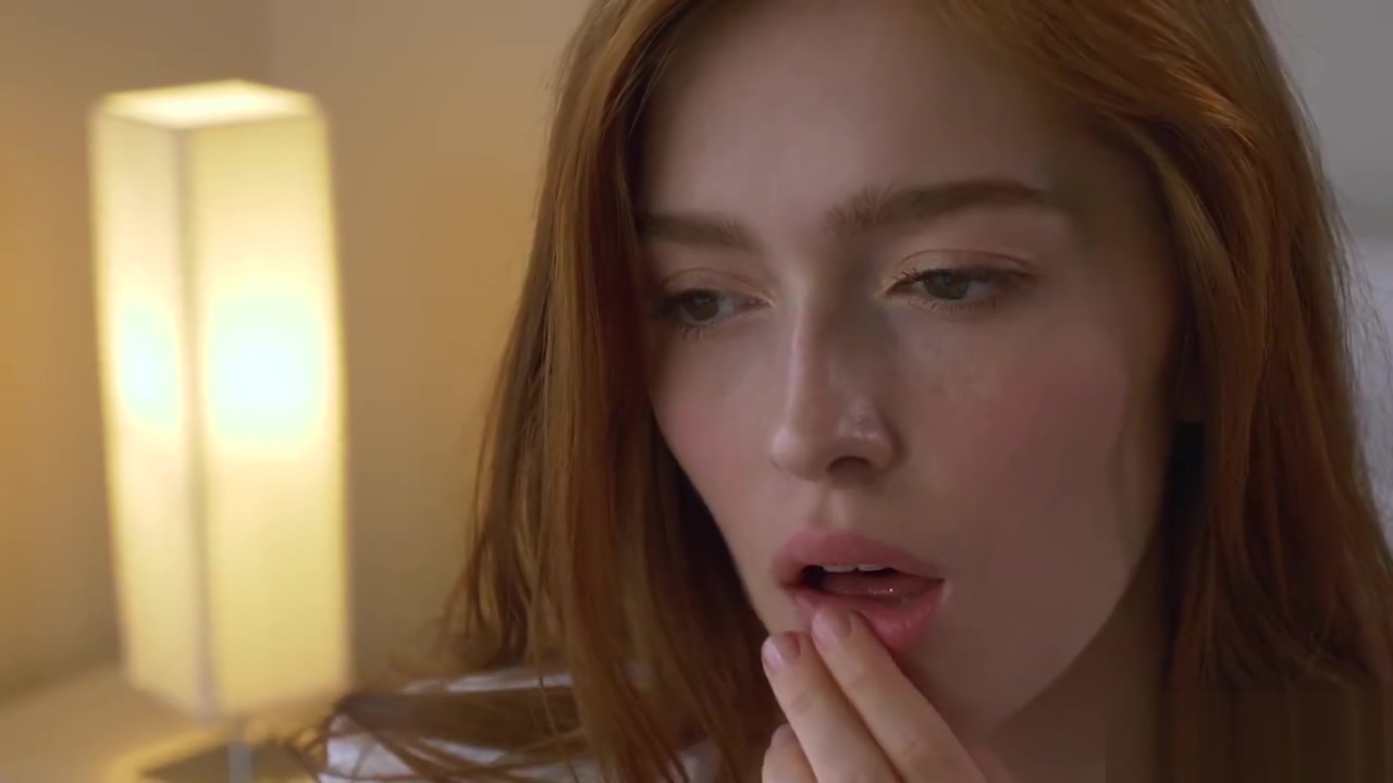 teen 18+ redhead Jia Lissa masturbating to her beautiful neighbour