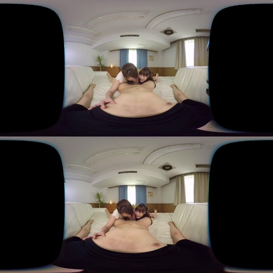 Amazing Double Blowjob Swallowing; JAV MFF Threesome 3P Oral Creampie