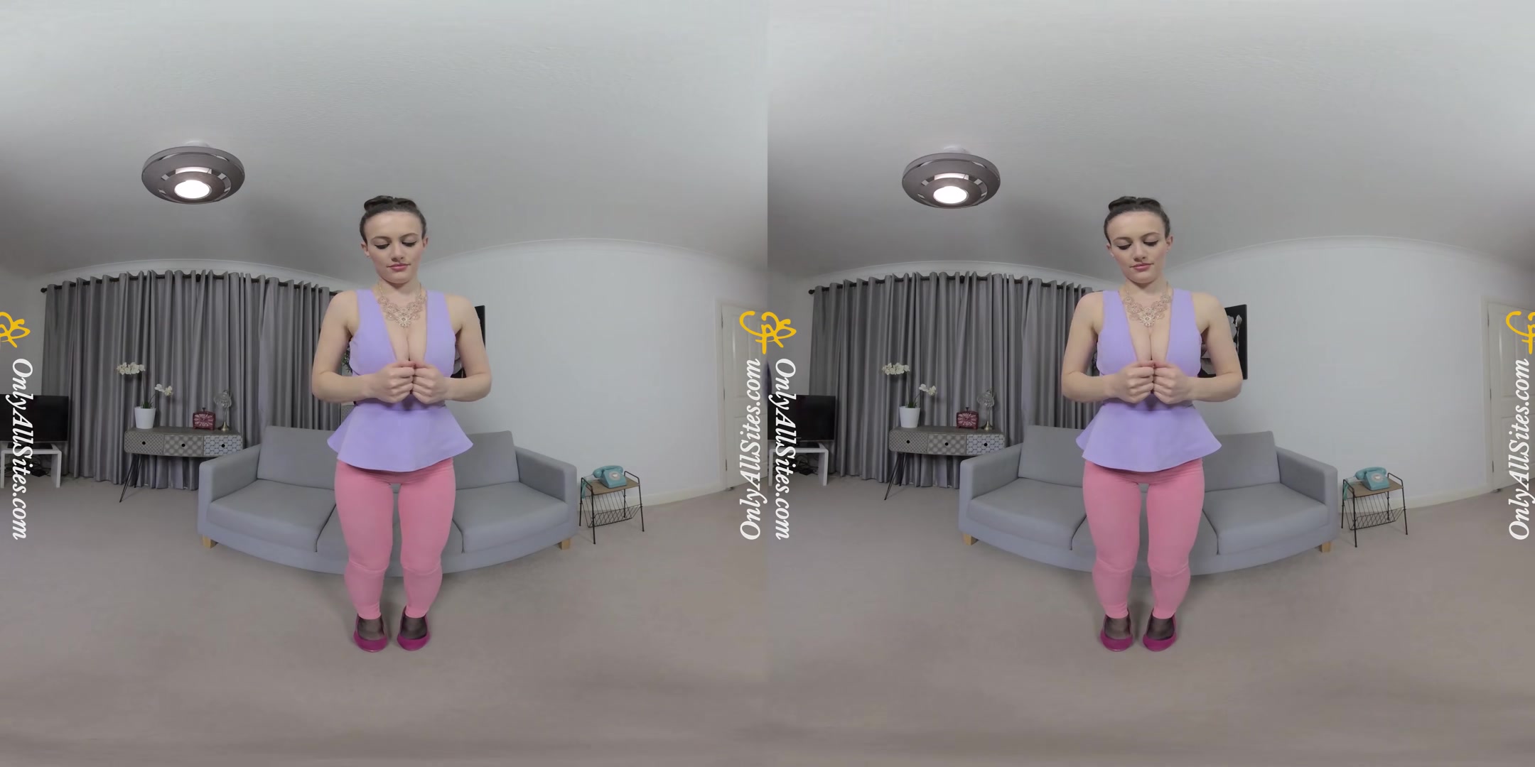 Jamie Jones - Pink Pantyhose - OnlyTease