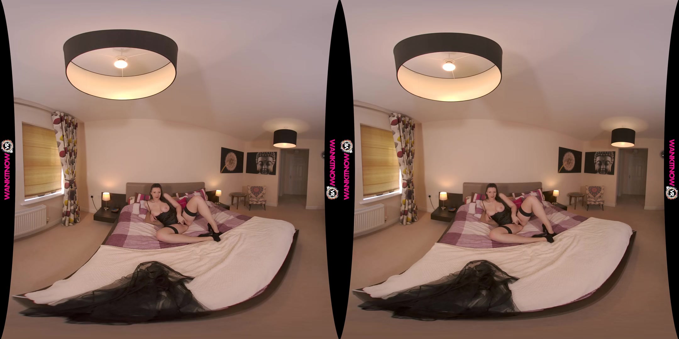 Fun With The Lights On - Busty Virtual Girlfriend in Lingerie