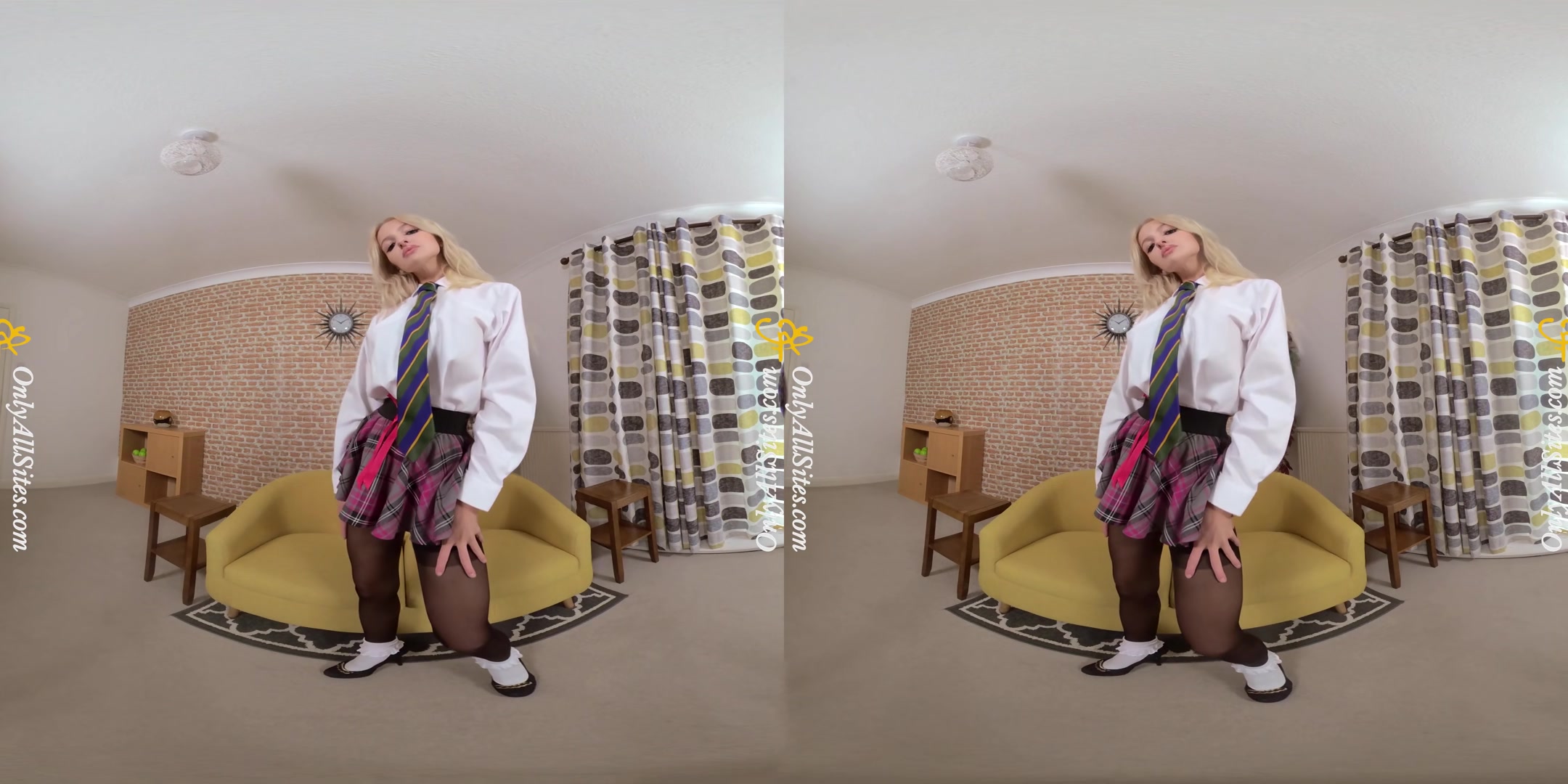 Annabelle - Sexy Blonde in Stockings - OnlyTease