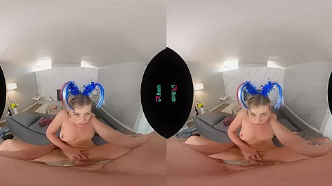 VRHUSH Fourth of July fun with hot blonde Serena Avary