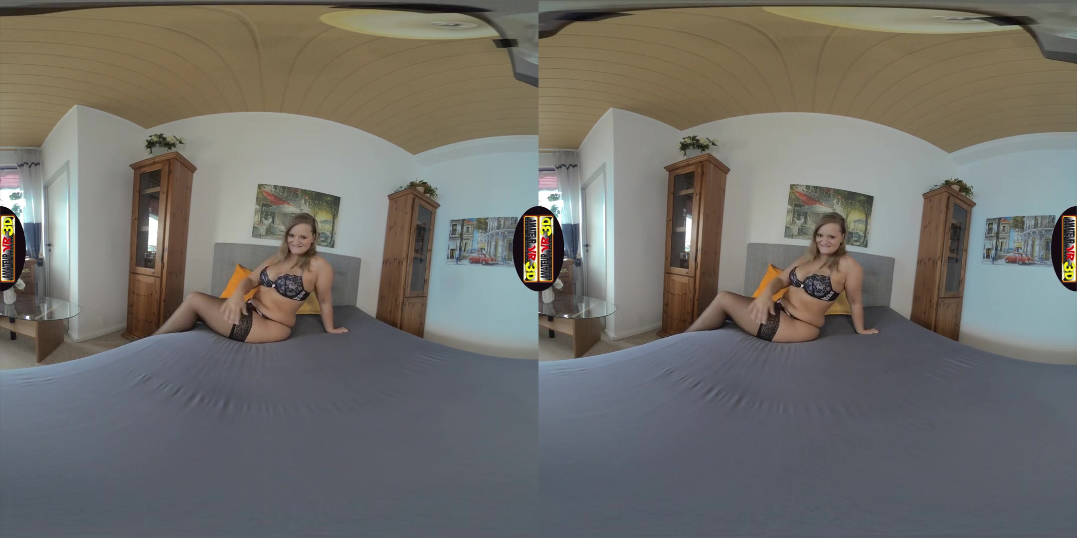 Lina - Rub Your Pussy Bitch; Amateur Chubby Slut on the Bed Solo