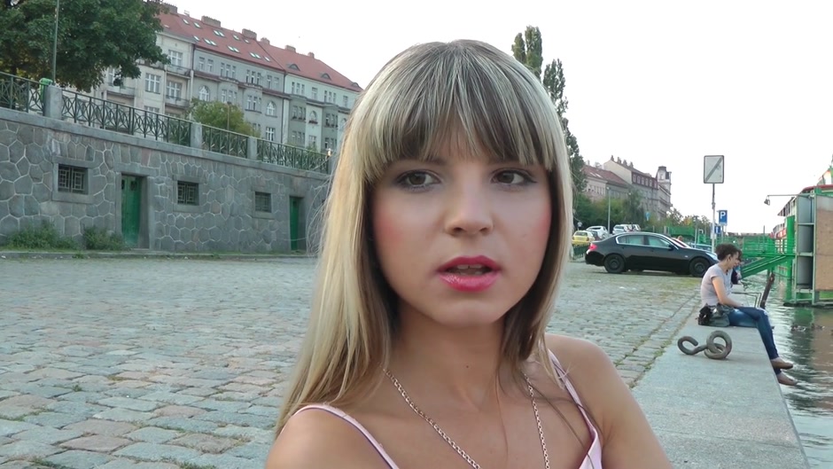 Sexy chick rides stiff dick in a public place