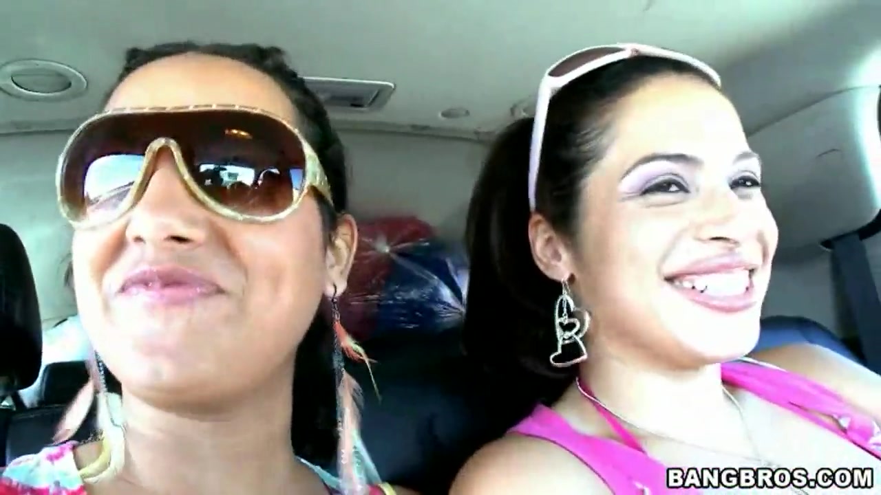 Genevieve and Ninel Garcia showing their asses