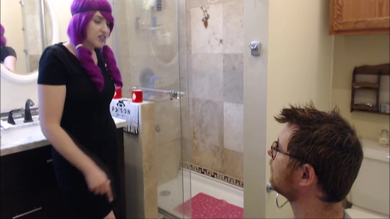 Mistress Megan subjects him to a wash by Femdom Austria