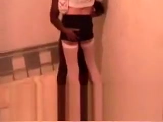 Crossdresser Trying Her First darksome dong