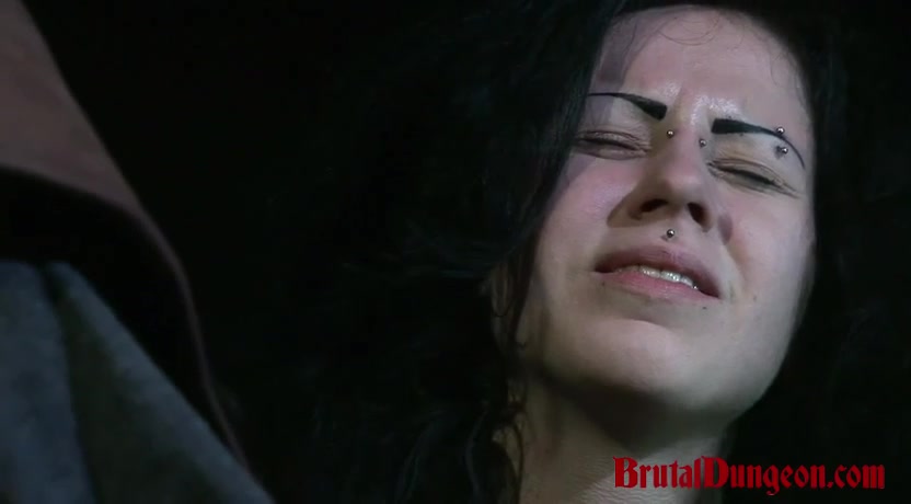 Witch Loredana Endures BDSM Gang Bang & Clothespins Breast Torment