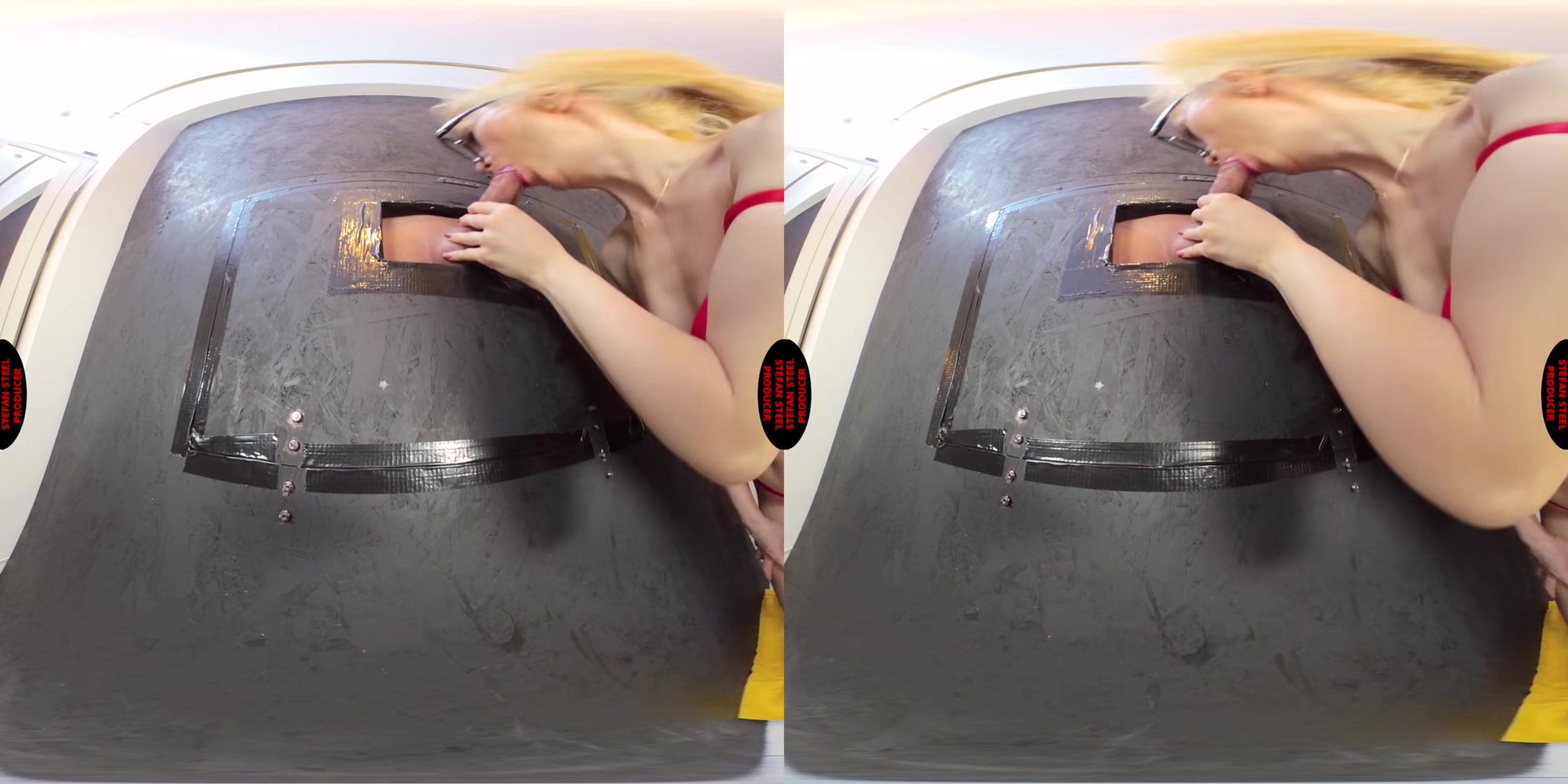 A New Fantasy Doggy Style On Glory Hole (Creampie) Christal Hot