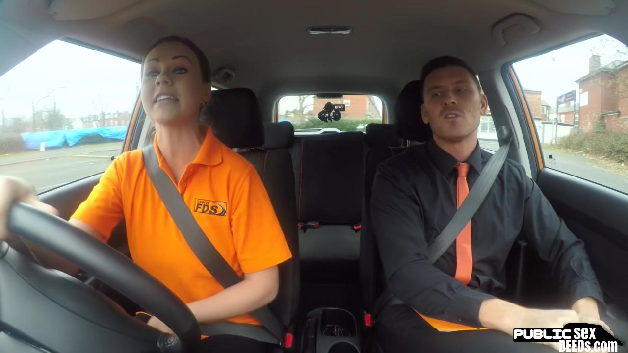Real euro publically fucked after driving test