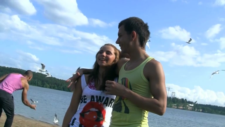 Group sex of students 18+ at Lake