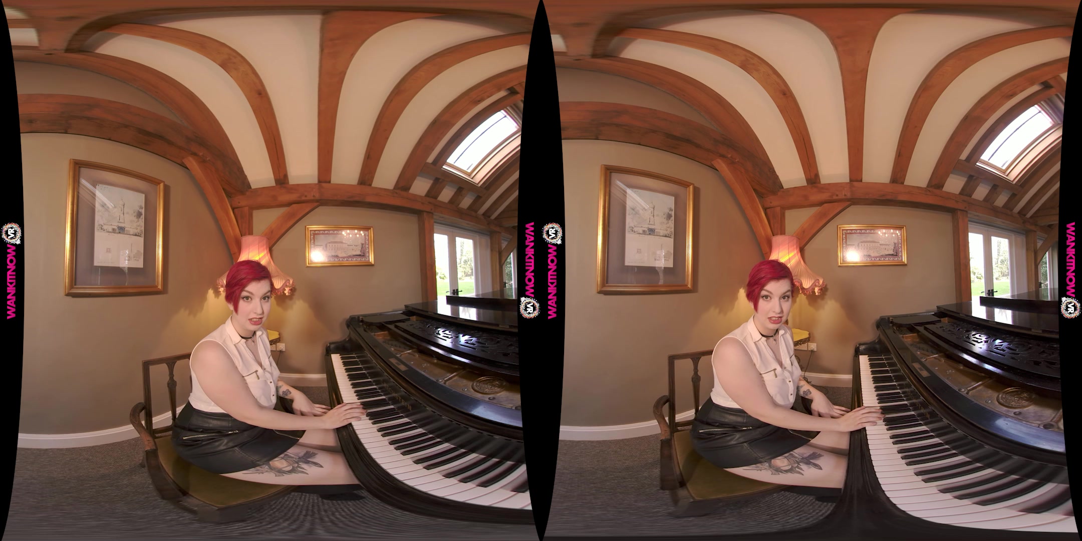 Pervy Pianist featuring Olivia Kinks - WankitNowVR