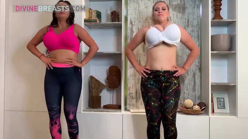 Helen and Erin Busty Aerobics Babes