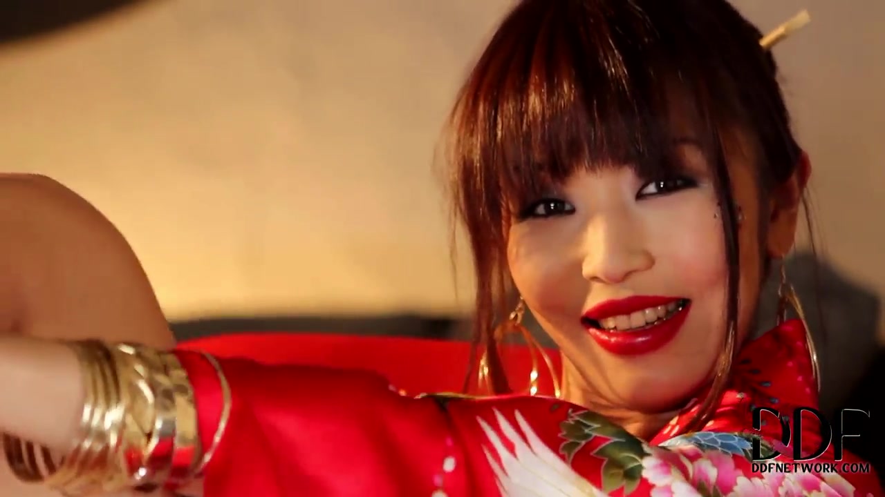 Astounding Asian babe Marica Hase rubs her pussy in sexy clothes