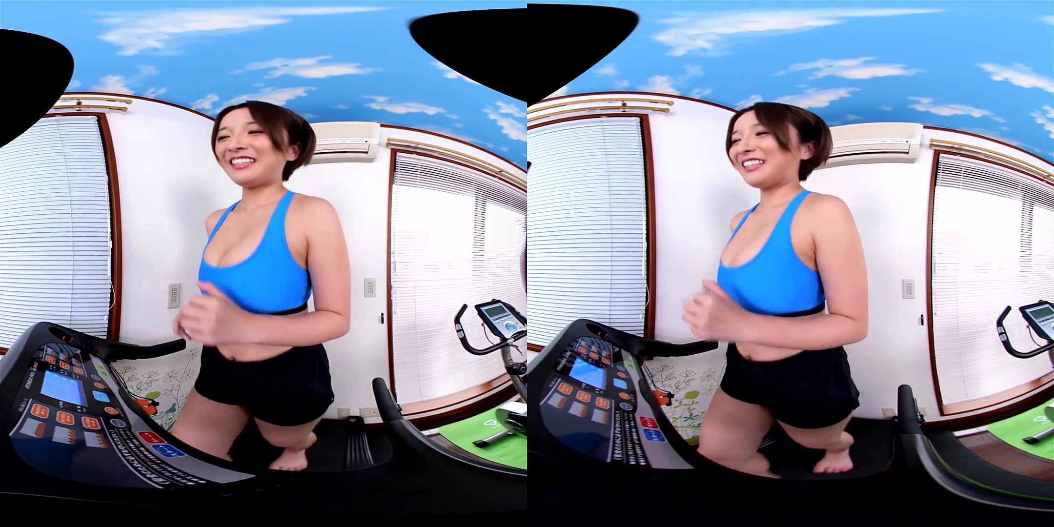 Watch Your Trainer' Body Moving in Front of You - Japanese Workout Bikini