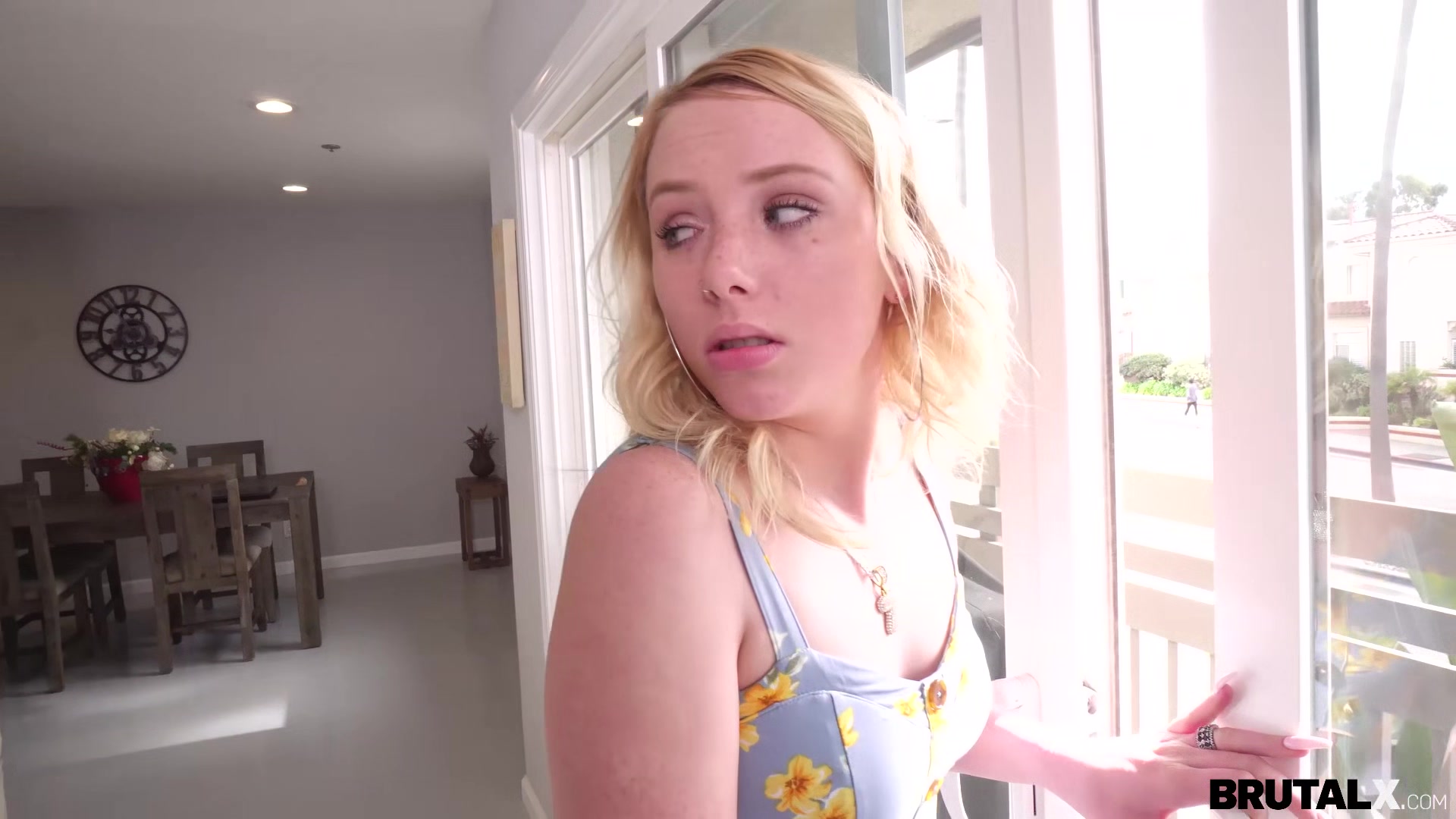 X - Dixie Lynn - Stepsis throating & brute-fuck