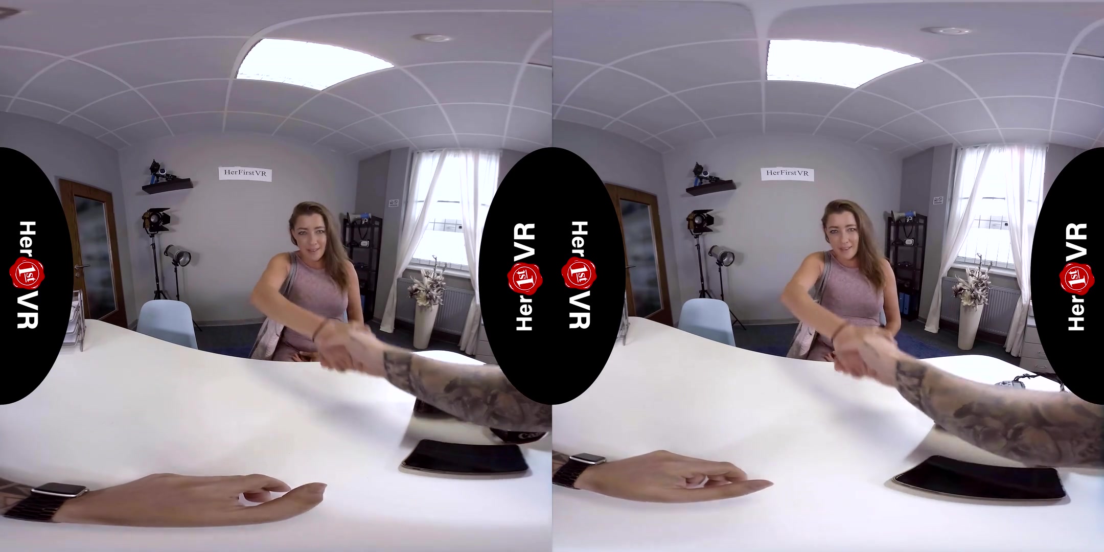 Tereza - First VR Casting; Beautiful Amateur with Blue Eyes