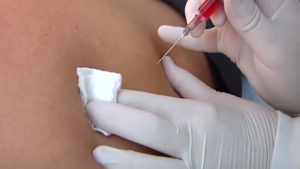 Vicky Gets Shots 5 Min
