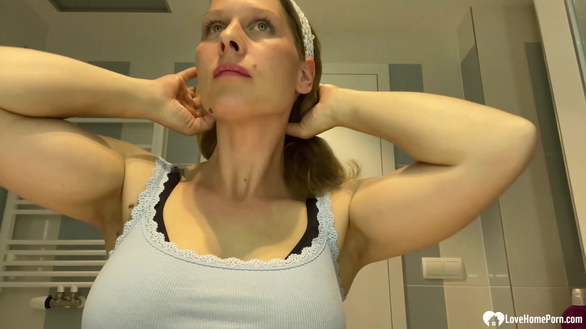 Mom next door showing off her tits