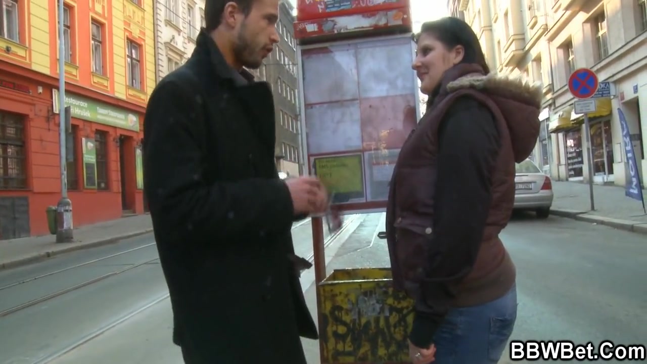 He Picks Up Bbw On The Street And Fucks