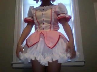 Cute Japanese cosplayer stripping her petite body on cam