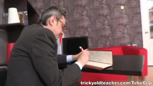 Pervy old teacher gets it on with the beautiful Mary.