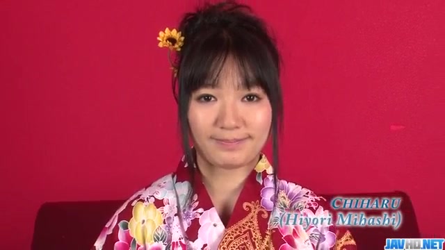 Chiharu craves for jizz to cover her entire pussy and ass