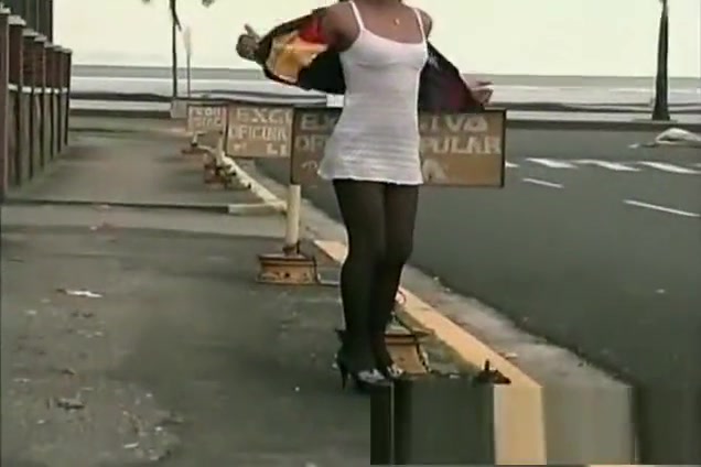 black tranny whore Picked Up And banged