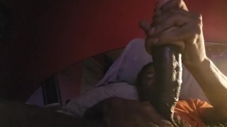 BBC has sexy shaking orgasm with pocketpussy