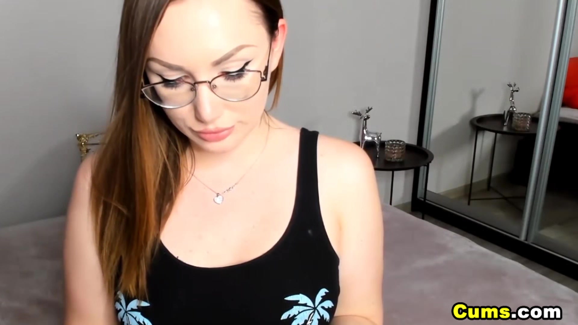 Horny Chick Fucks Her Tight Pink Pussy