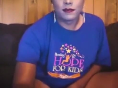 Shemale With A Monster Dick - Smoking and Masturbating