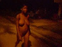 Nude walk around the hood