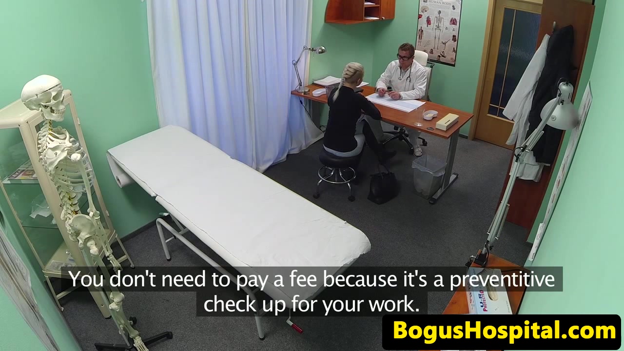 Busty amateur fucked by her doctor