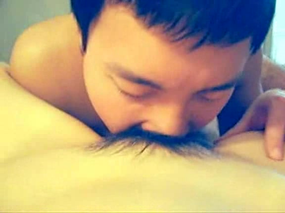 Sensual Asian couple filmed sweet lovemaking in the morning