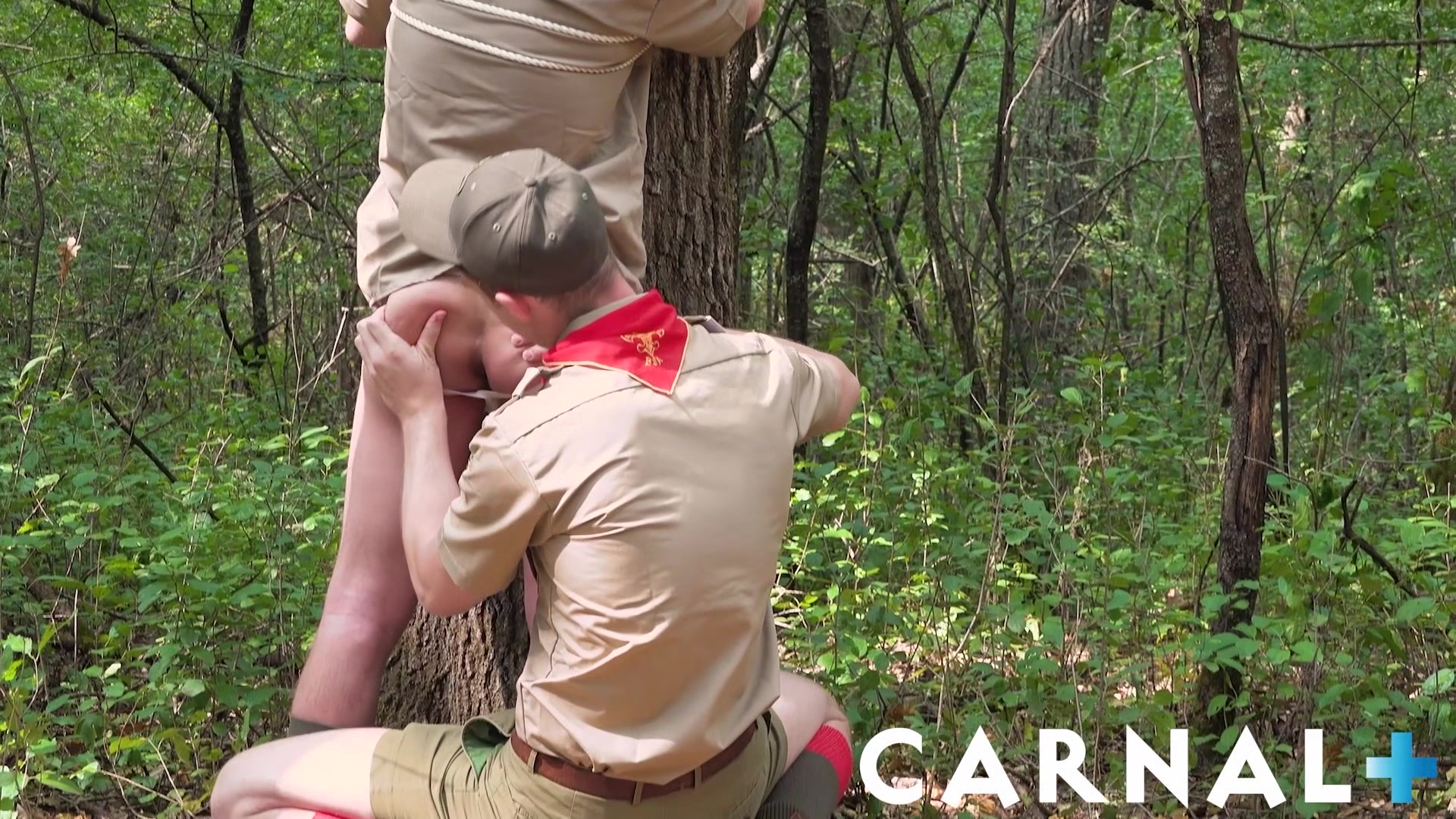 ScoutBoys DILF Scoutmaster binds twink Ian Levine and screws his ass