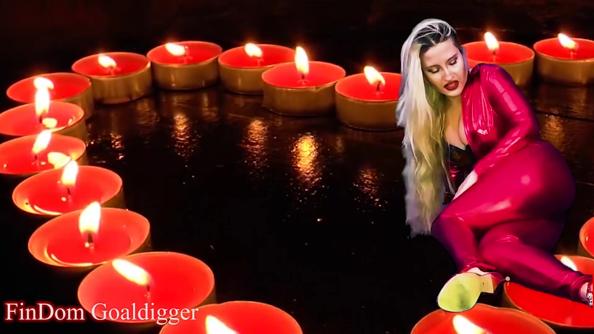 Jerk Off On My Sexy Red Catsuit Before Locked In Chastity - Sex Movies Featuring Findom Goaldigger