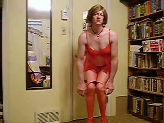 Debbie Heart Solo In Red Lingerie