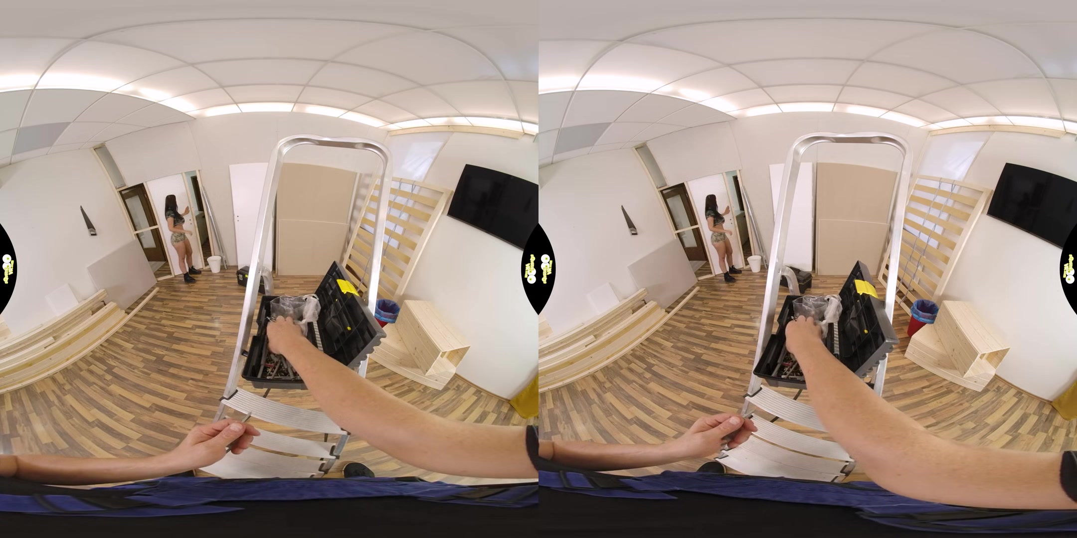 Building and Fucking - Huge Tits VR One on One - SexLikeReal