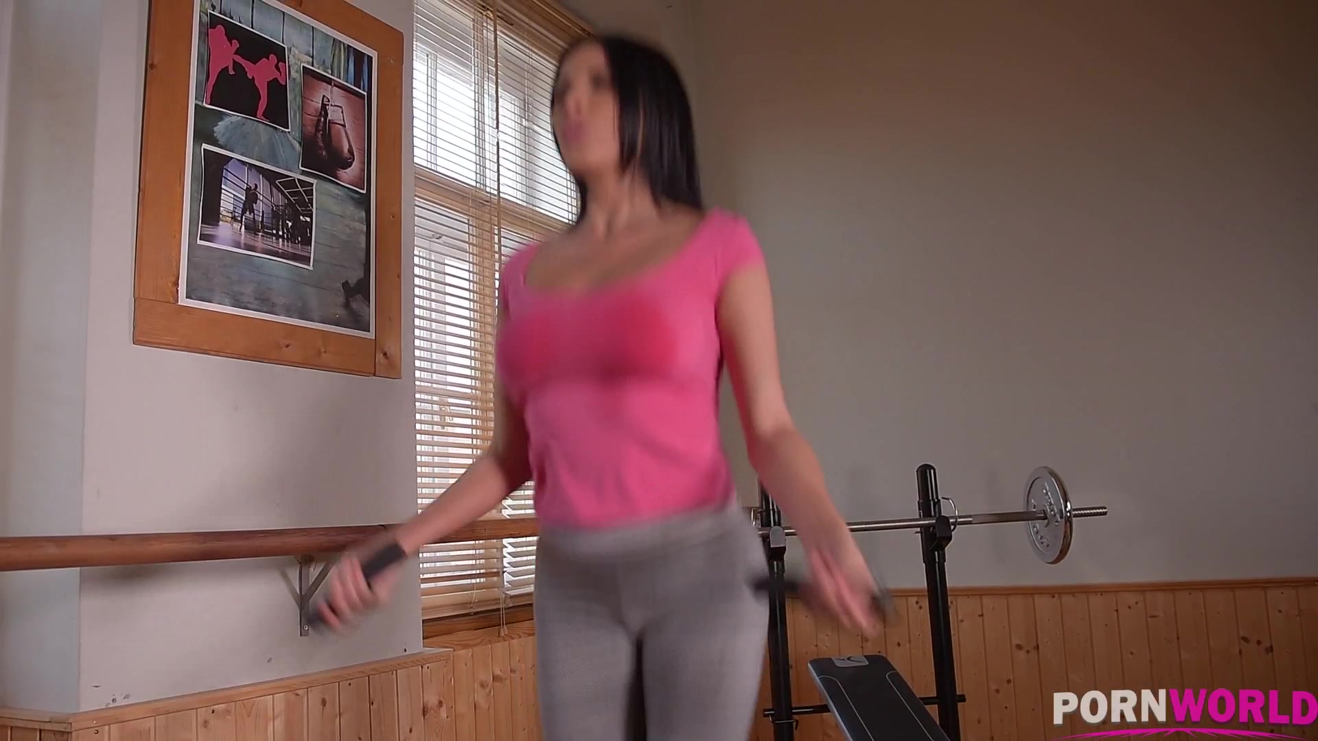 X-Rated Gym Routine - MILF Exercises her Pink & PC Muscles - PornWorld