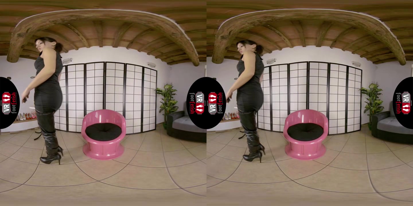 Mistress Katy Doesn't Need To Take Anything Off To Blow Your Mind Completely - VRFootFetish