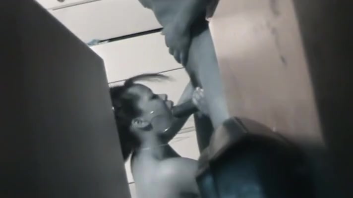 Ebony wife caught on sucking dick