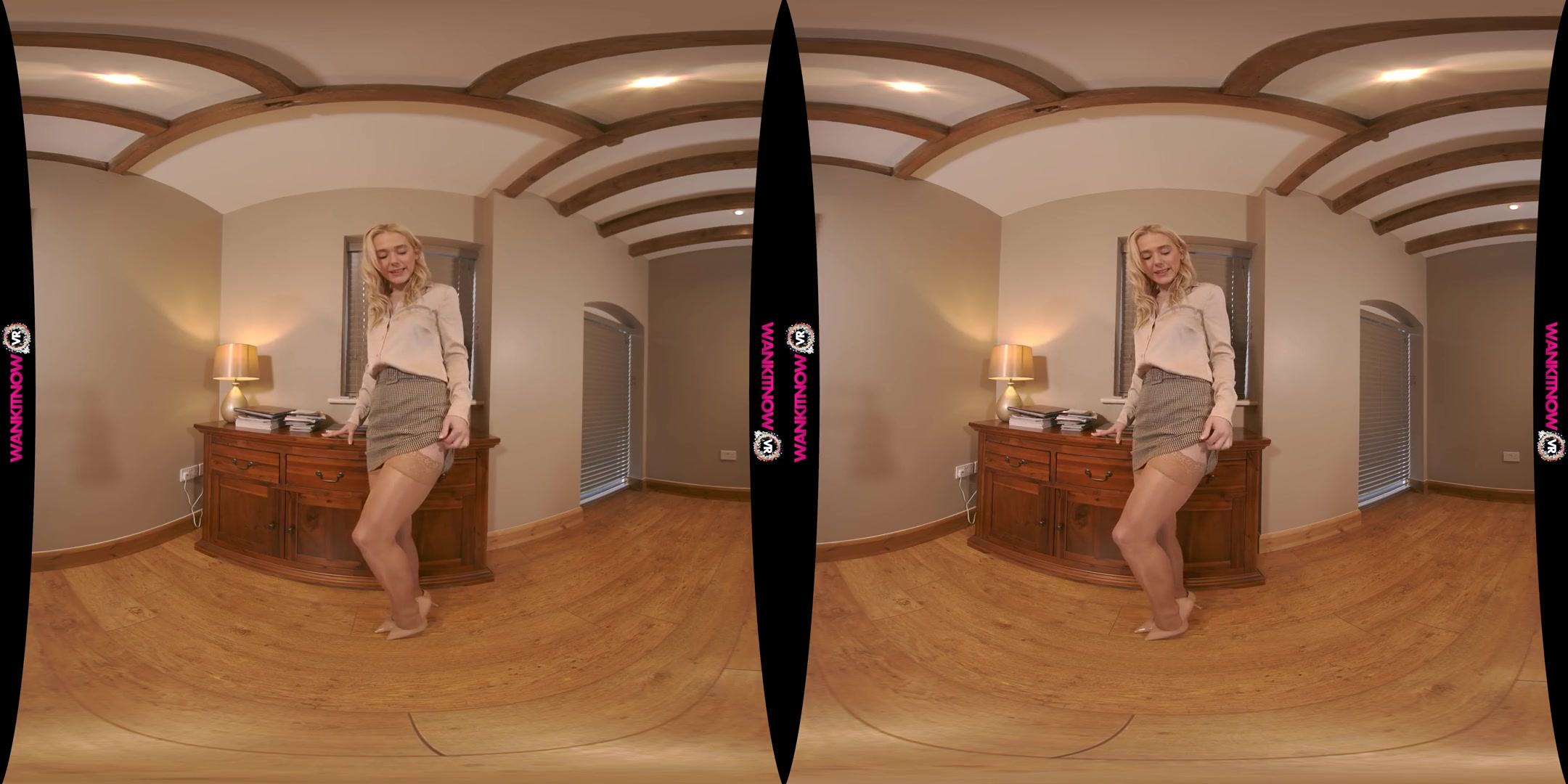 Job Or Wank - Sexy British Blonde Babe Solo Striptease