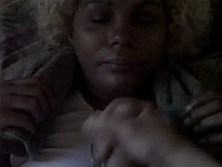 Ebony mature gets a big facial