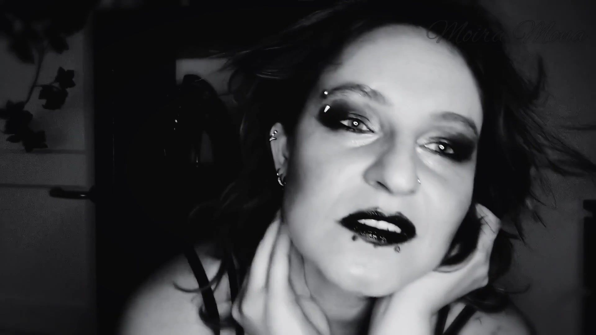 Evil Queen With Dark Lipstick