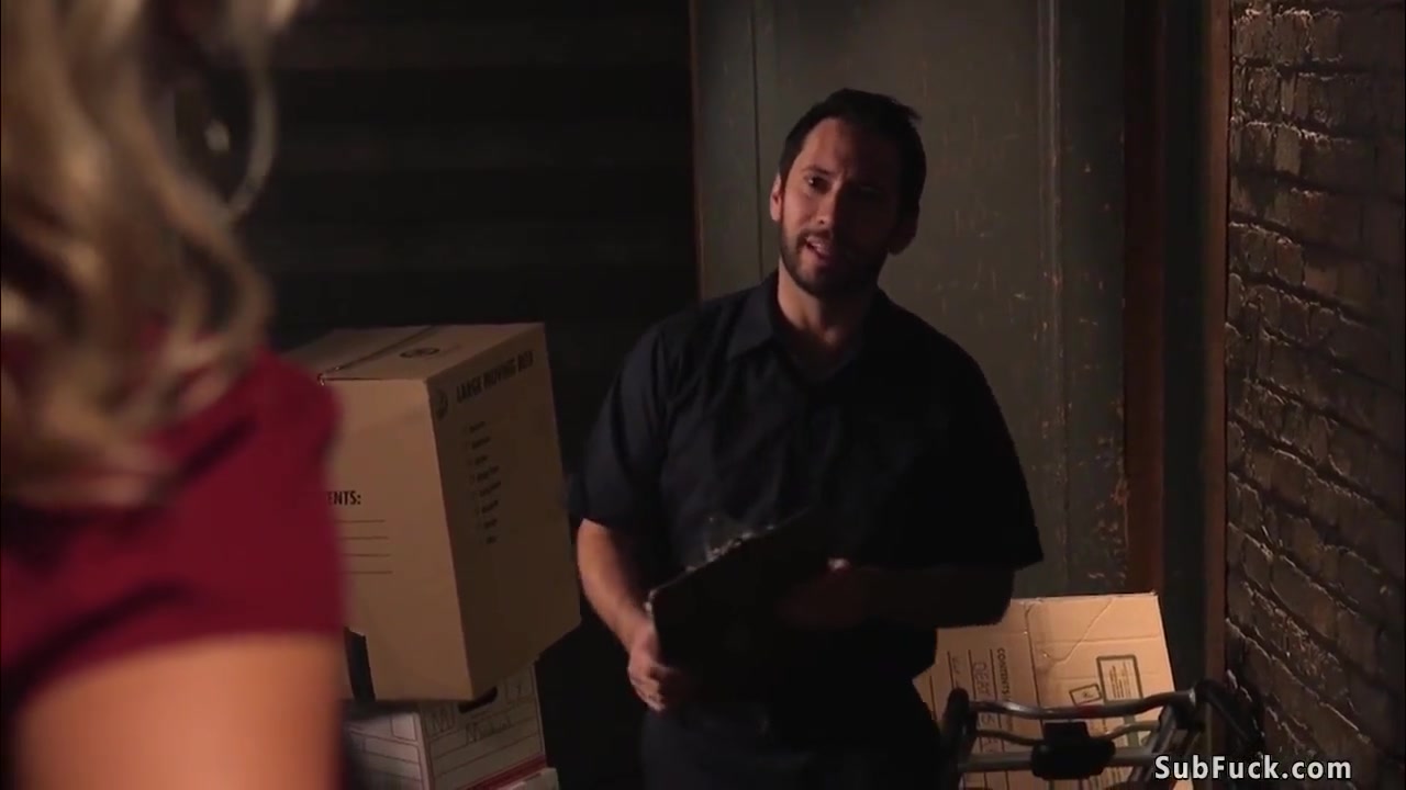 Warehouse Worker Ties And Fucks Blonde