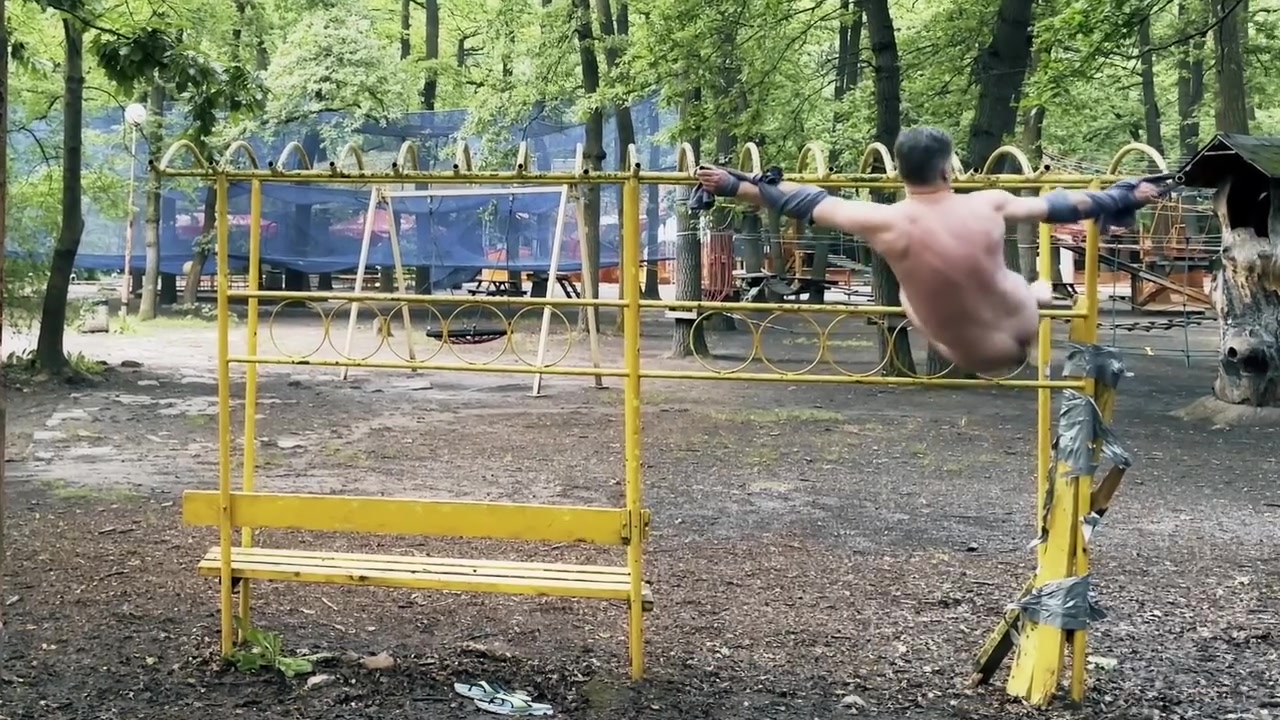 Guy Park - Crucified Helpless Naked Guy In The Park