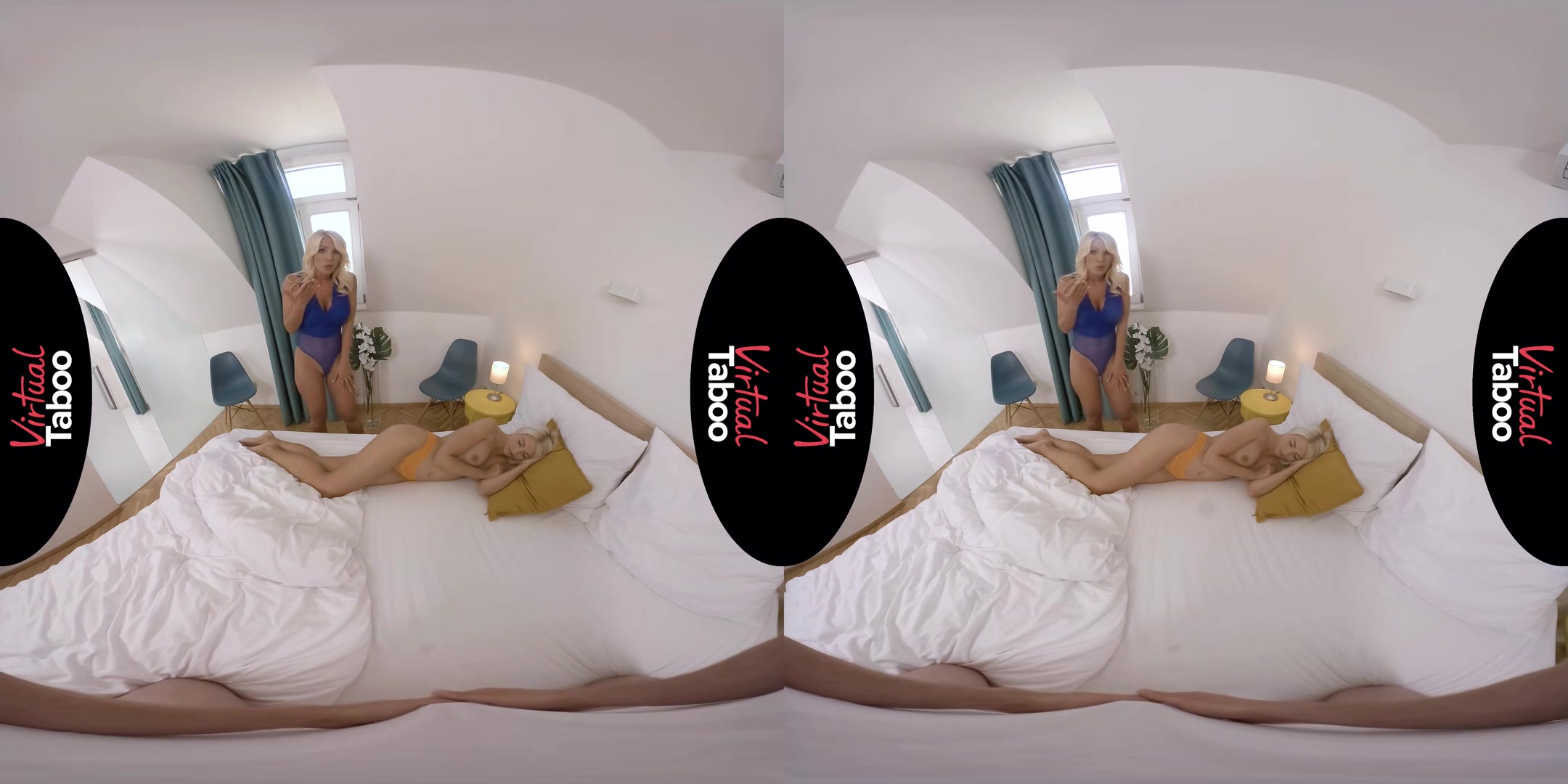 Tiffany Rousso, Helena Moeller VR Porn: Mom Takes It Deep While Sister's Asleep - VirtualTaboo