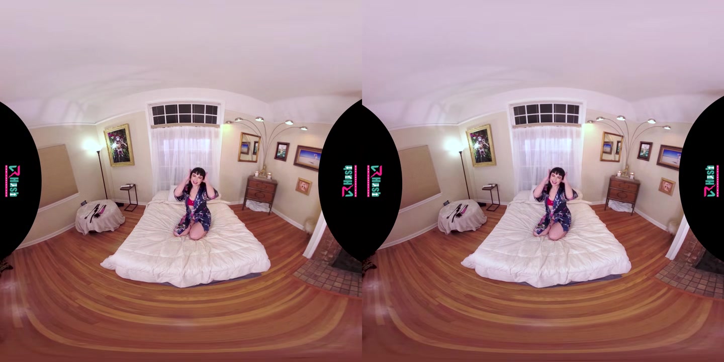 VRHUSH Siouxsie Q masturbating with a dildo in POV VR