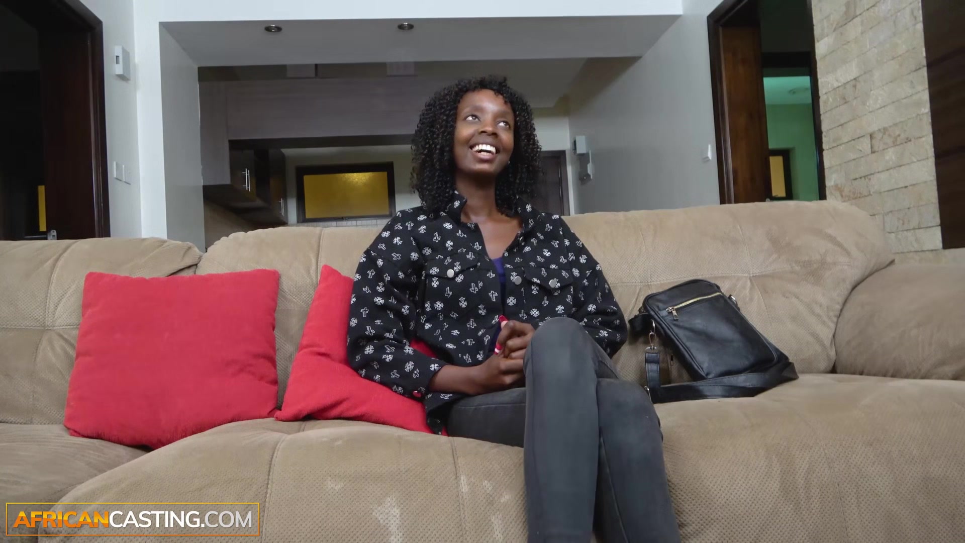 African Casting - Black Asshole Licked And Tight Pussy Dicked